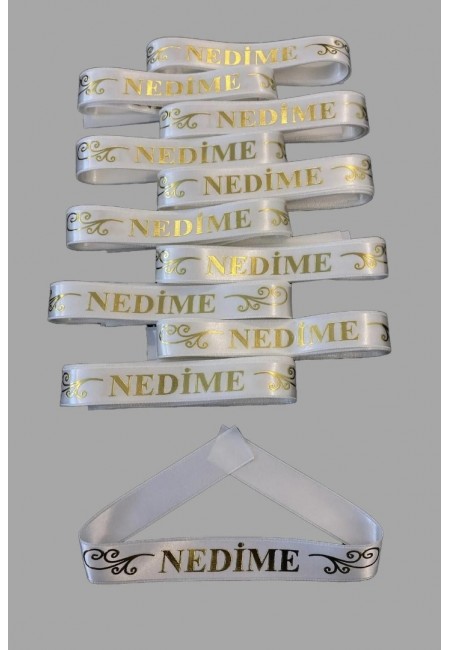 Nedime Kol Kurdele Bileklik Bant, Kına Gecesi Düğün Bride Bekarlığa Veda Söz, 1 Adet