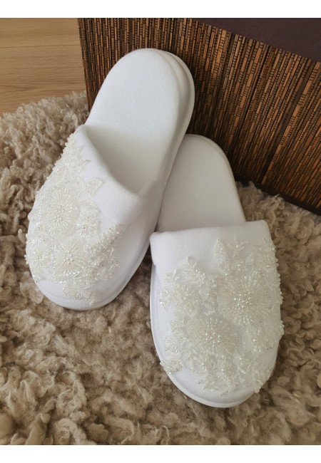 Lohusa Terliği, Özel Lüks Dantel Serisi, Hamile Terliği, Bride Terliği