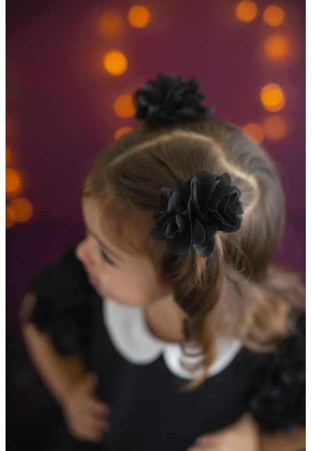 Siyah Kız Çocuk 2'li Klips Frida – Toka