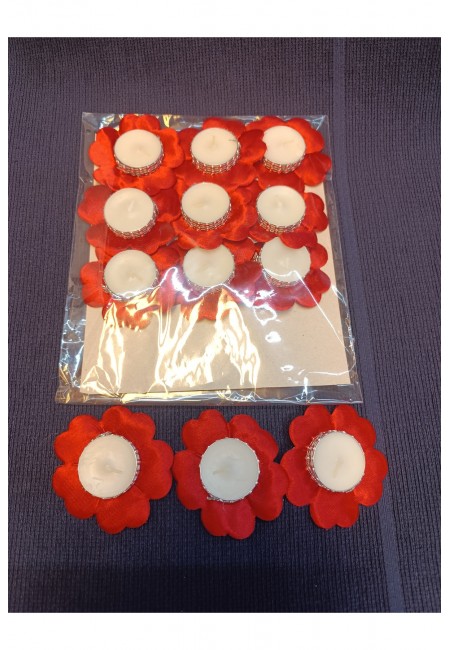 Kırmızı Nedime El Mumu, Kına Mumu, Kına Gecesi Malzemeleri, 12 Adet Mumu