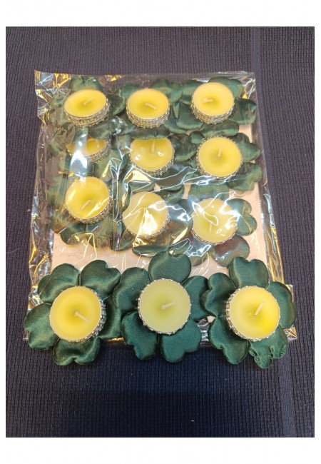 Yeşil Nedime El Mumu, Kına Mumu, Kına Gecesi Malzemeleri, 12 Adet Mum