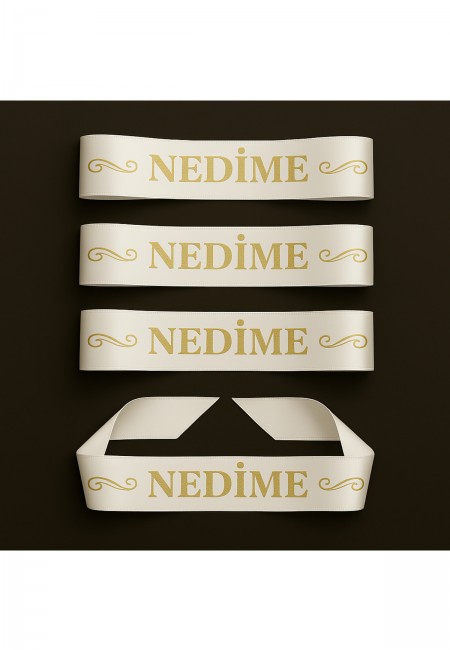 Nedime Kol Kurdele Bileklik Bant, Kına Gecesi Düğün Bride Bekarlığa Veda Söz, 1 Adet